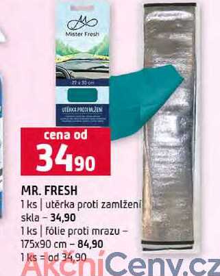 MR. FRESH 1ks utěrka proti zamlženi skla 1 ks fólie proti mrazu 175x90 cm 