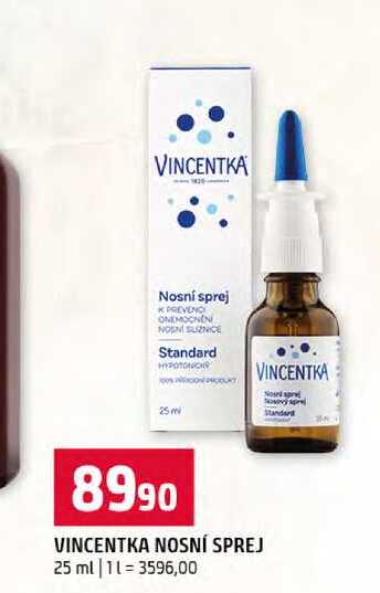 VINCENTKA NOSNÍ SPREJ 25 ml