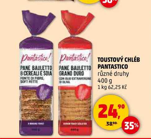 TOUSTOVÝ CHLÉB PANTASTICO, 400 g 