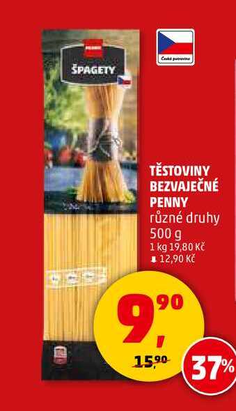 TĚSTOVINY BEZVAJEČNÉ PENNY, 500 g