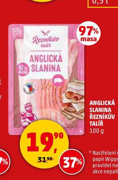 ANGLICKÁ SLANINA ŘEZNÍKŮV TALÍŘ, 100 g 