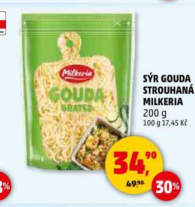 SÝR GOUDA STROUHANÁ MILKERIA, 200 g 