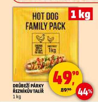 DRŮBEŽÍ PÁRKY ŘEZNÍKŮV TALÍŘ, 1 kg