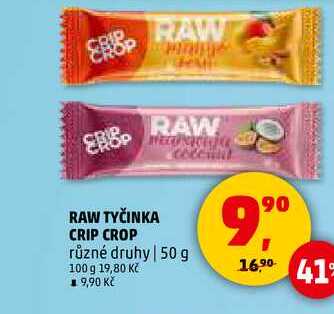 RAW TYČINKA CRIP CROP, 50 g