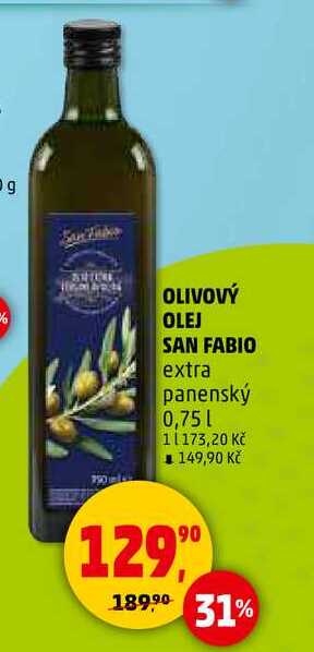 OLIVOVÝ OLEJ SAN FABIO, 0,75 l