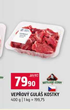 VEPŘOVÝ GULÁŠ KOSTKY 400 g