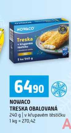 NOWACO TRESKA OBALOVANÁ 240 g v křupavém těstíčku
