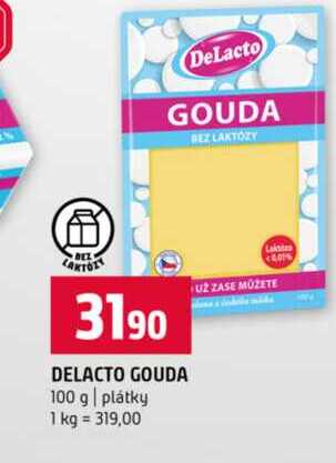 DELACTO GOUDA 100 g plátky