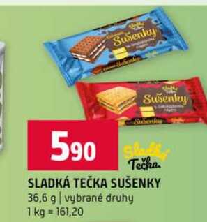 SLADKÁ TEČKA SUŠENKY 36,6 g vybrané druhy