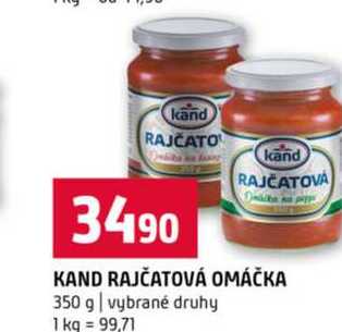 KAND RAJČATOVÁ OMÁČKA 350 g vybrané druhy 