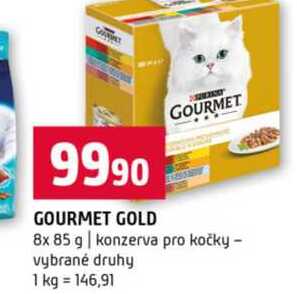 GOURMET GOLD 8x 85 g konzerva pro kočky vybrané druhy