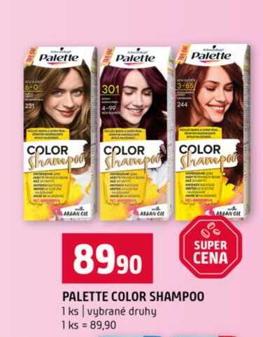 PALETTE COLOR SHAMPOO 1 ks vybrané druhy