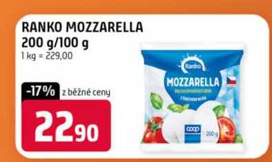 RANKO MOZZARELLA 200 g/100 g 