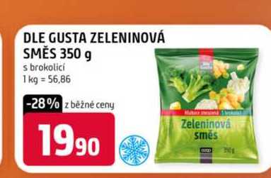 DLE GUSTA ZELENINOVÁ SMĚS 350 g s brokolici 
