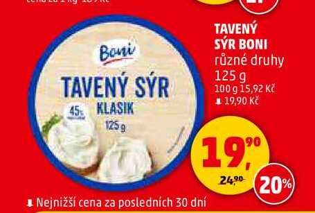 TAVENÝ SÝR BONI, 125 g