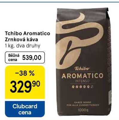 Tchibo Aromatico Zrnková káva, 1 kg, dva druhy  