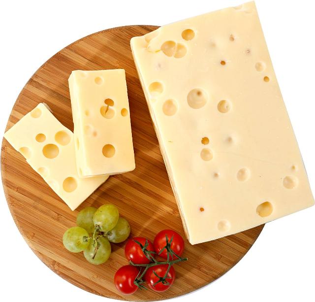 Ementál Sýr s tvorbou ok polotvrdý