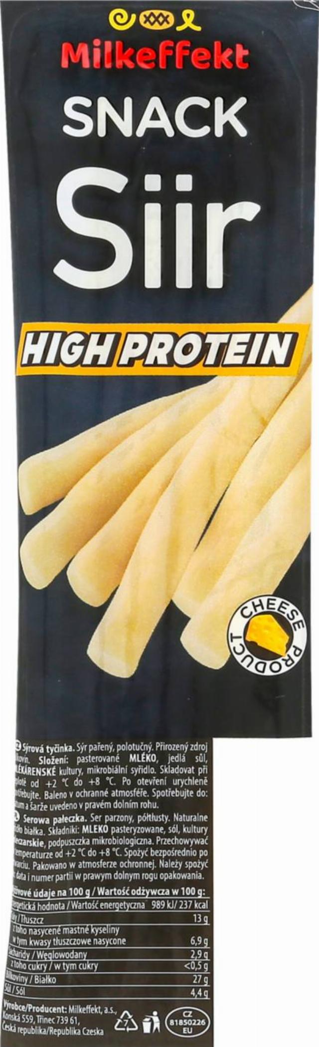 Milkeffekt SIIR SNACK tyčinky High Protein