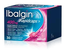 Ibalgin® Rapidcaps 400 mg, měkké tobolky, 30 tob
