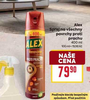 Alex Sprej na všechny povrchy proti prachu 400 ml 