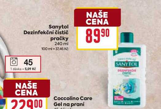 Sanytol Dezinfekční čistič pračky 240 ml