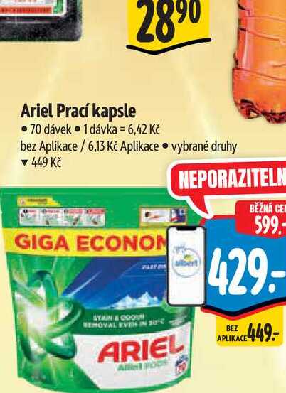 Ariel Prací kapsle 70 dávek