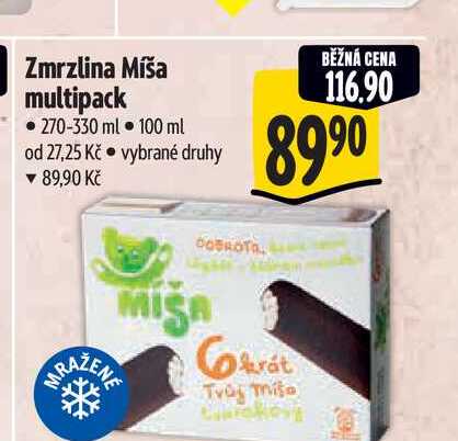 Zmrzlina Míša multipack 270-330 ml