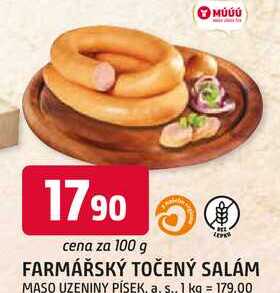 FARMÁŘSKÝ TOČENÝ SALÁM 100g
