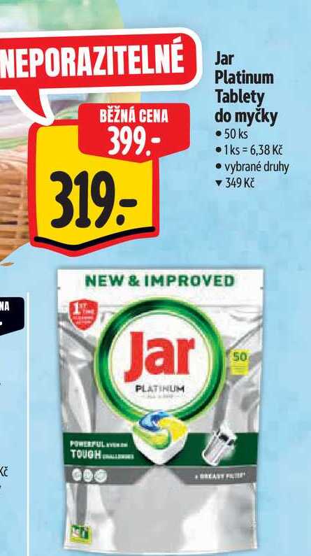 jar Platinum Tablety do myčky 50 ks 