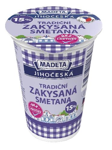 Madeta Jihočeská smetana 15%, 180 g