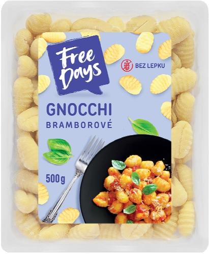 FreeDays Bezlepkové Gnocchi, 500 g