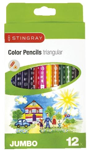 Pastelky JUMBO, 12 KS