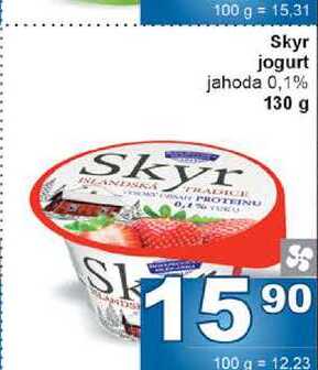 Skyr jogurt jahoda 0,1% 130 g 