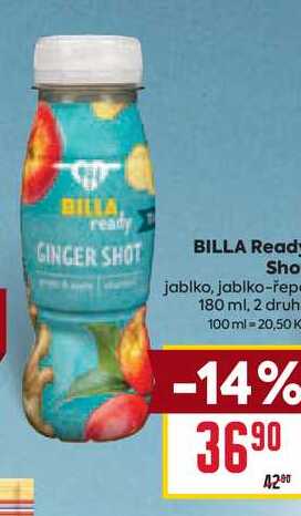 BILLA ready SHOT jablko, jablko-řep 180 ml