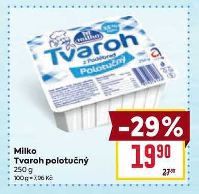 Milko Tvaroh polotučný 250 g