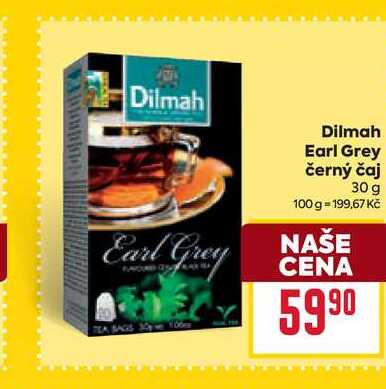 Dilmah Earl Grey černý čaj 30 g