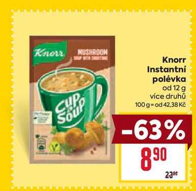 Knorr Instantní polévka od 12 g 