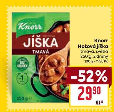 Knorr Hotová jíška tmavá, světlá 250 g