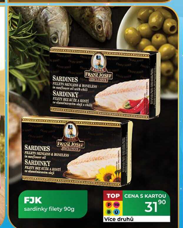 FJK sardinky filety 90g