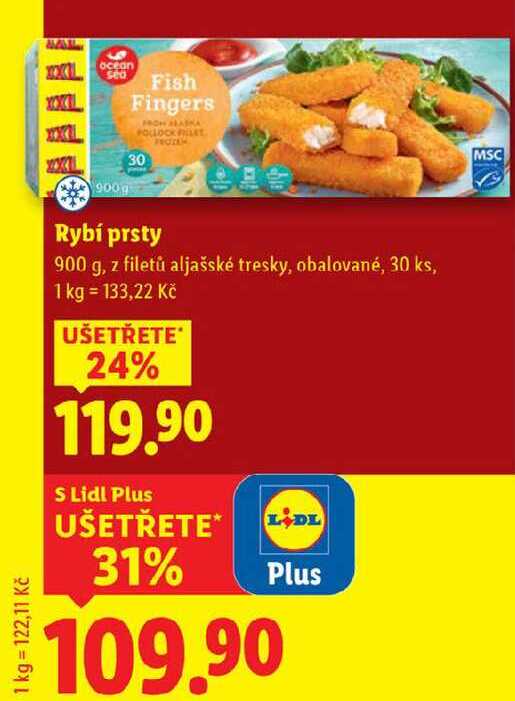Rybí prsty, 900 g