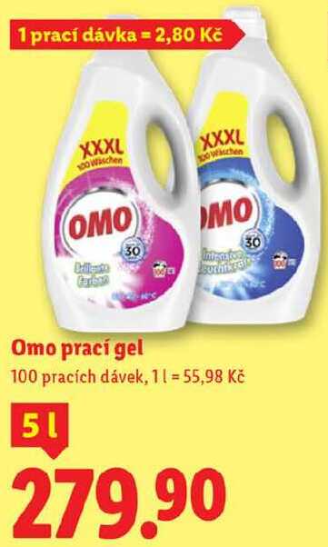 Omo prací gel, 100 pracích dávek