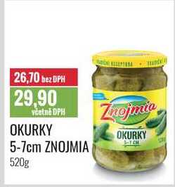 OKURKY 5-7cm ZNOJMIA 520g 