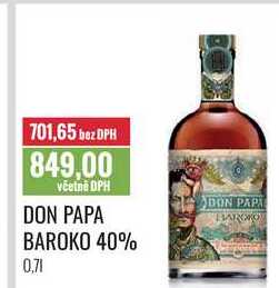 DON PAPA BAROKO 40% 0,7l