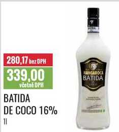BATIDA DE COCO 16% 1l