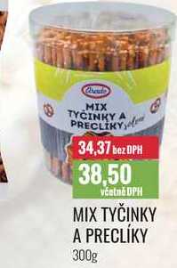 MIX TYČINKY A PRECLÍKY 300g