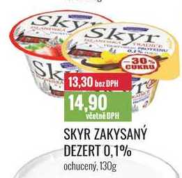 SKYR ZAKYSANÝ DEZERT 0,1% 130g