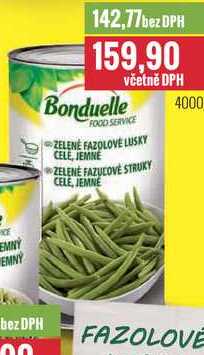 Bonduelle Zelené fazolové lusky 4000g