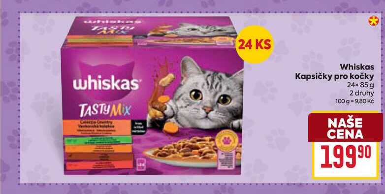 Whiskas Kapsičky pro kočky 24× 85 g