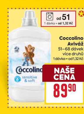 Coccolino Aviváž 51-68 dávek