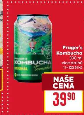 Prager's Kombucha 330 ml